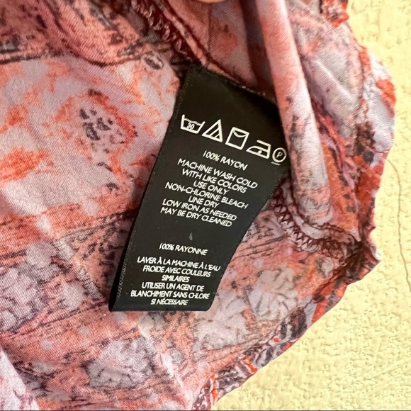 URBAN OUTFITTERS ECOTE Amethyst Pleated Pintuck Dress Sz L Boho Peasant Country - Picture 7 of 11